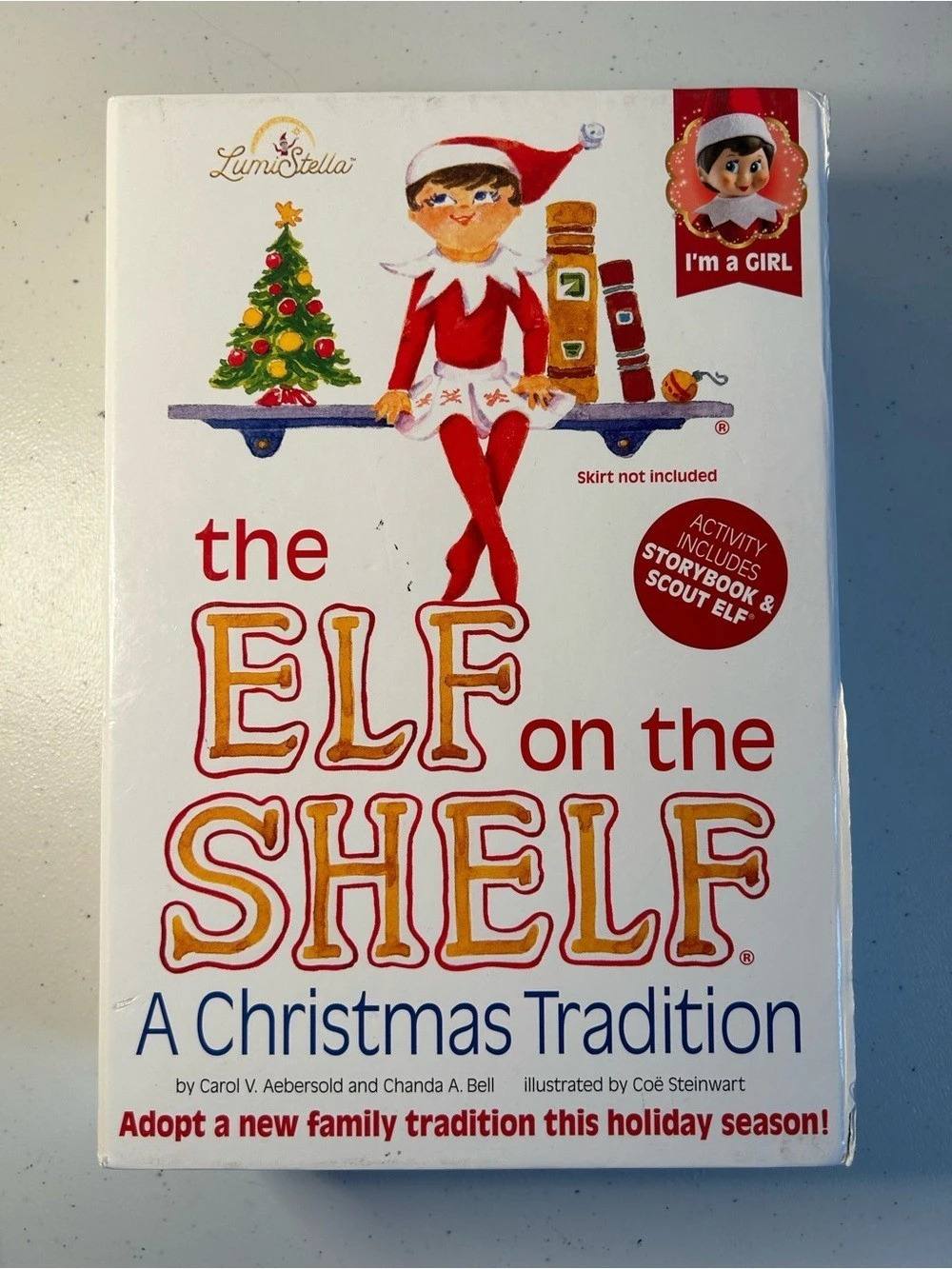 The Elf on the Shelf A Christmas Tradition Elf Girl Doll with book BRAND NEW